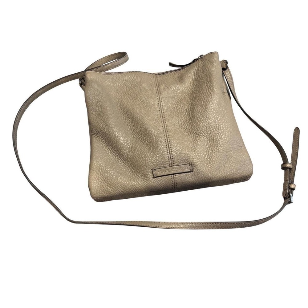 Vince Camuto tranquility taupe‎ pebbled leather crossbody bag